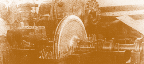 Перша радянська газова турбіна, встановлена на шахті «Підземгаз» у Горлівці 