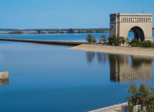 Вид на Каховське водосховище