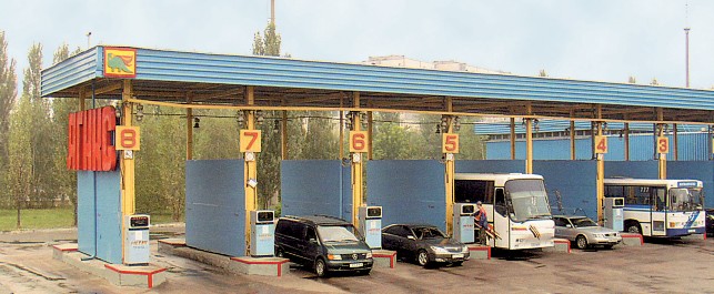 Рис. 8.20. Автомобильная газонаполняющая компресорная станция, г. Киев