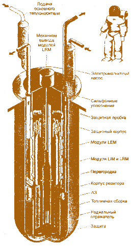 Рис. 3.34. Компоновка рактора RAPID-L